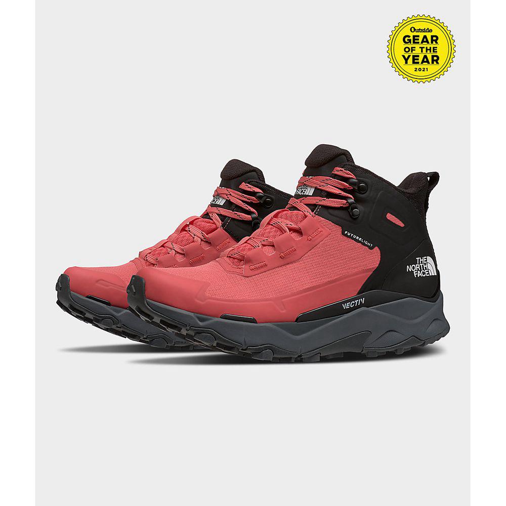 The North Face Vectiv Exploris Mid Futurelight™ Γυναικεια Μποτάκια Πεζοπορίας - Κοκκινα / Μαυρα (FRC